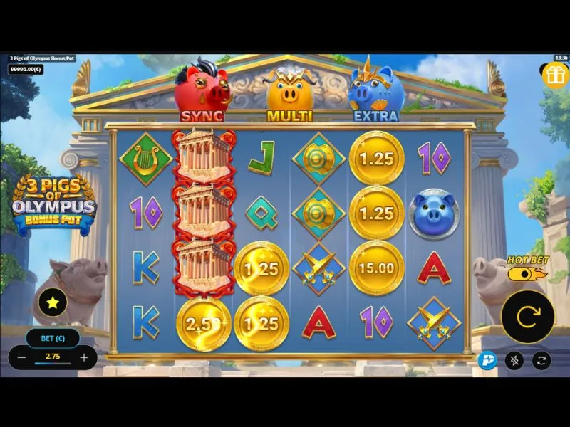 Where to play 3 Pigs of Olympus