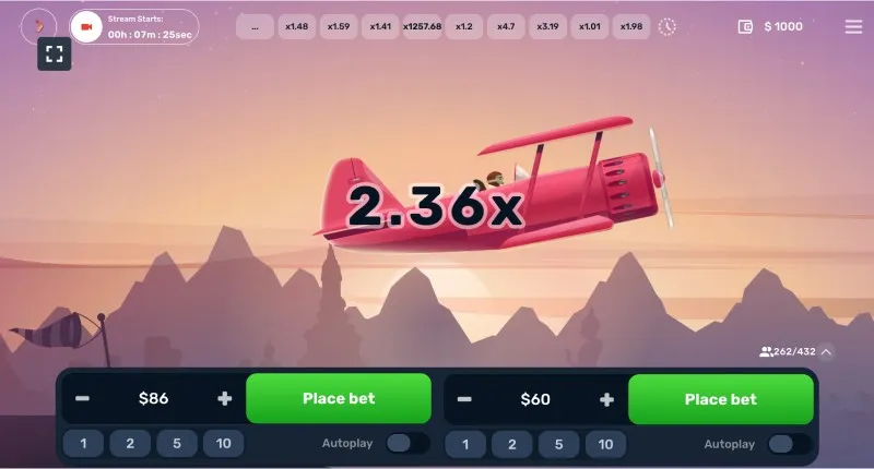 Acerca del juego Aero crash