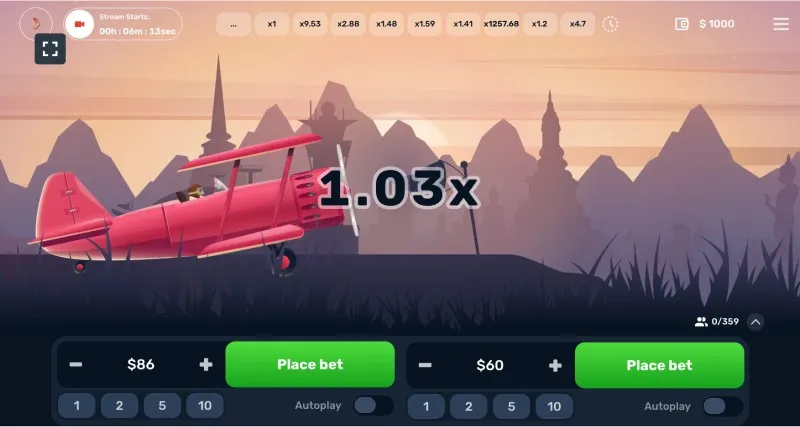 Principales características del juego en línea Aero