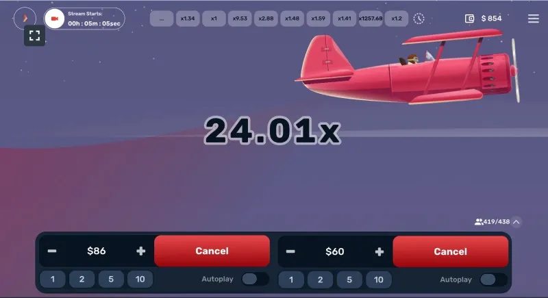 Estrategias del juego Aero Crash