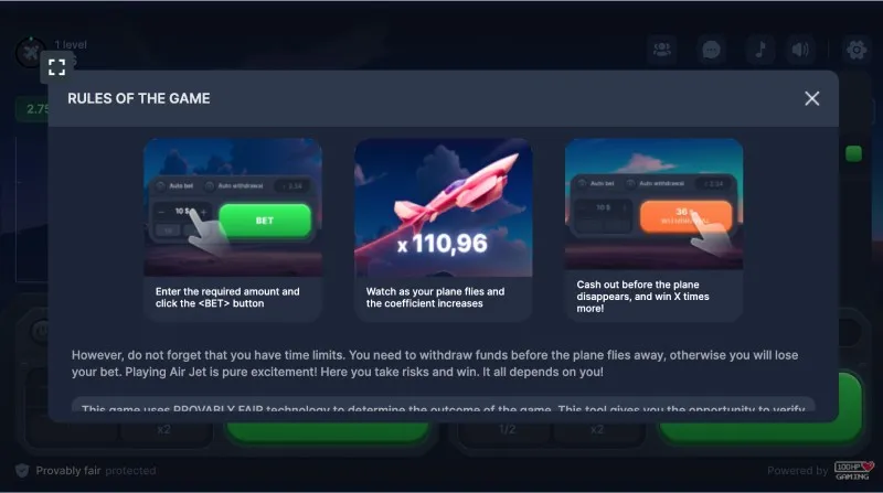 Estrategias y tácticas en el juego de AirJet