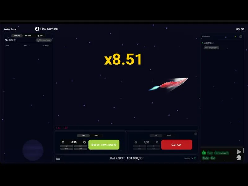 Играть на деньги в краш игру Avia Rush