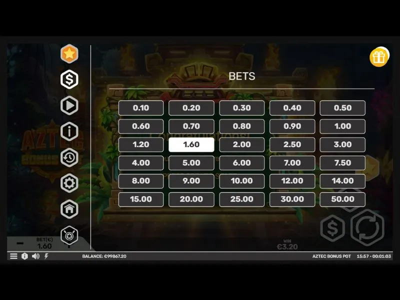 Играть бесплатно в Aztec Bonus Pot