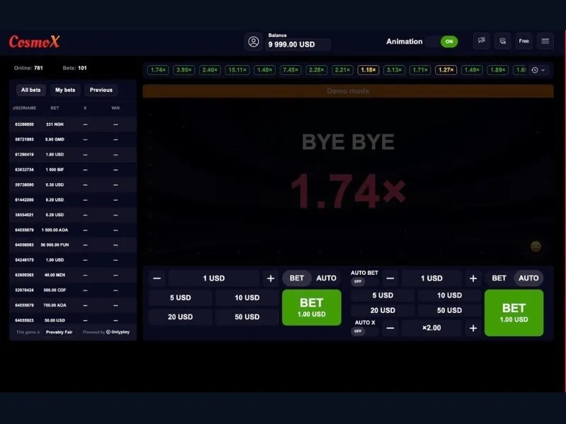 Play CosmoX for free