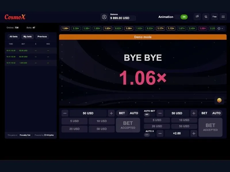 play CosmoX