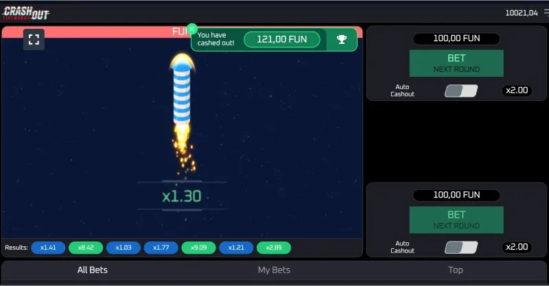 Estratégias e tácticas do jogo Crashout Fireworks