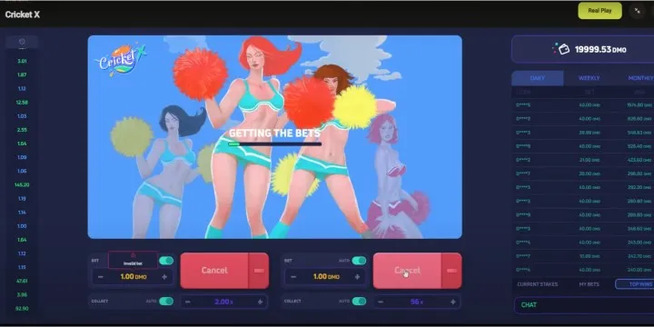 Estratégias e tácticas no jogo de CricketX