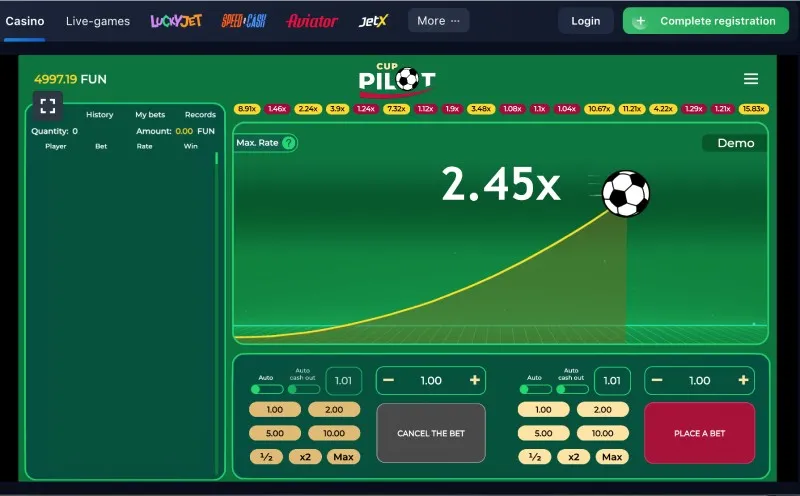 Strategies and tactics in CupPilot game