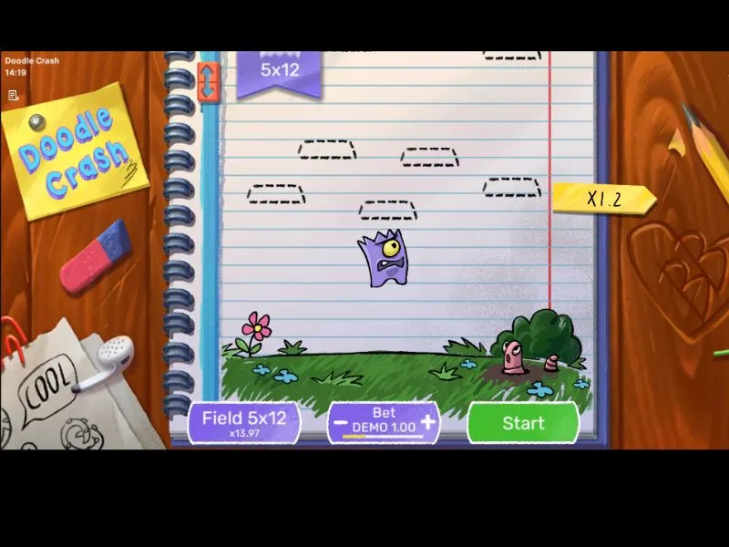 Jogar o jogo Doodle Crash a dinheiro