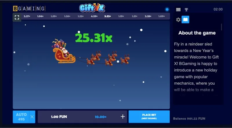 Beispiele für Crash-Party-Spiele
