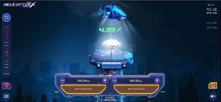 Jogo de acidente de helicóptero no casino online a dinheiro real