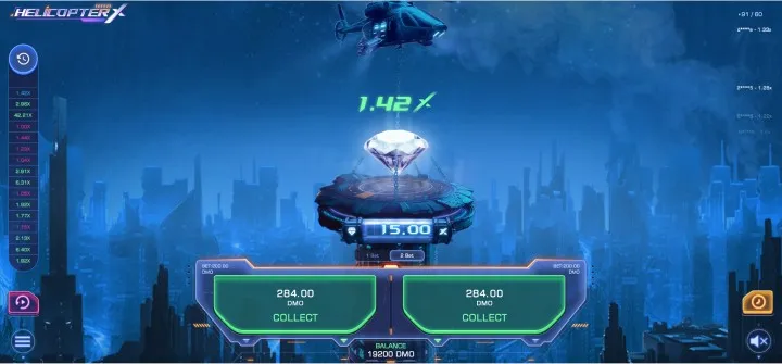 Helicopter X Spielfunktionen
