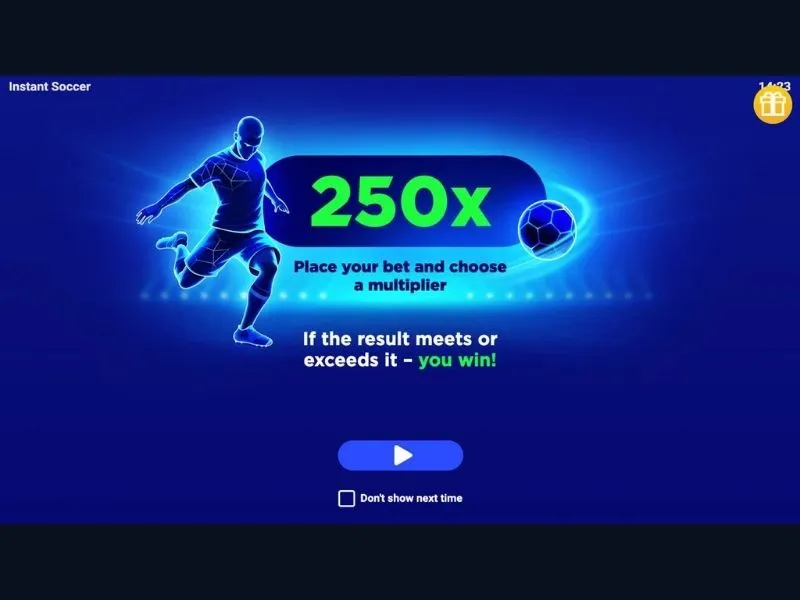 Играть на деньги в краш игру Instant Soccer в онлайн казино