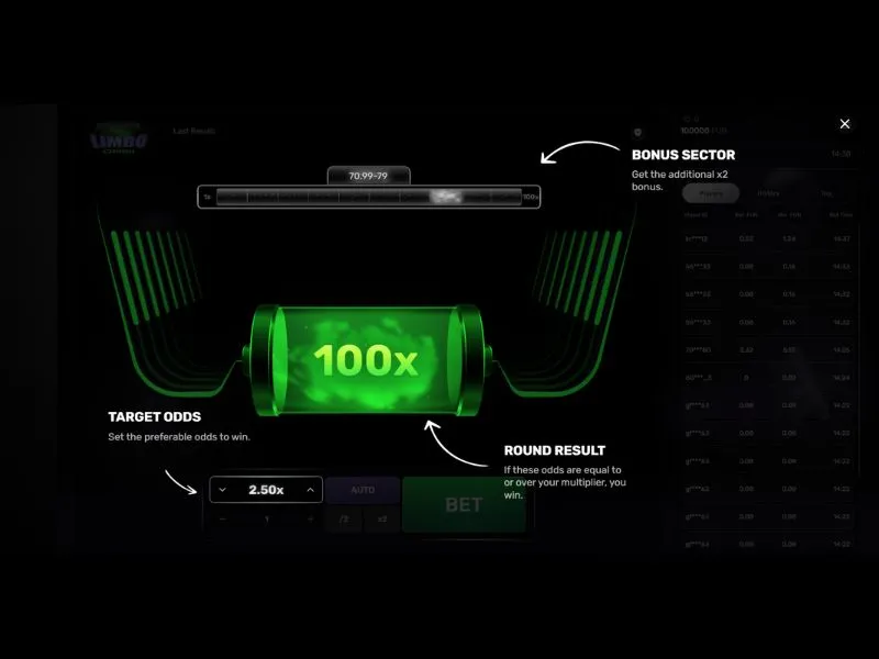 Spielen Limbo Crash Spiel für Geld