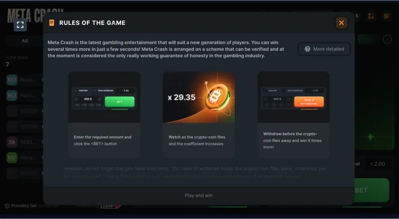 Jogar MetaCrash de graça