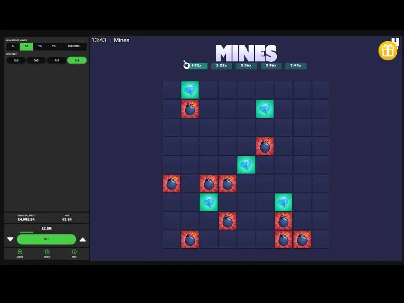 Скачать игру Mines Dare2win