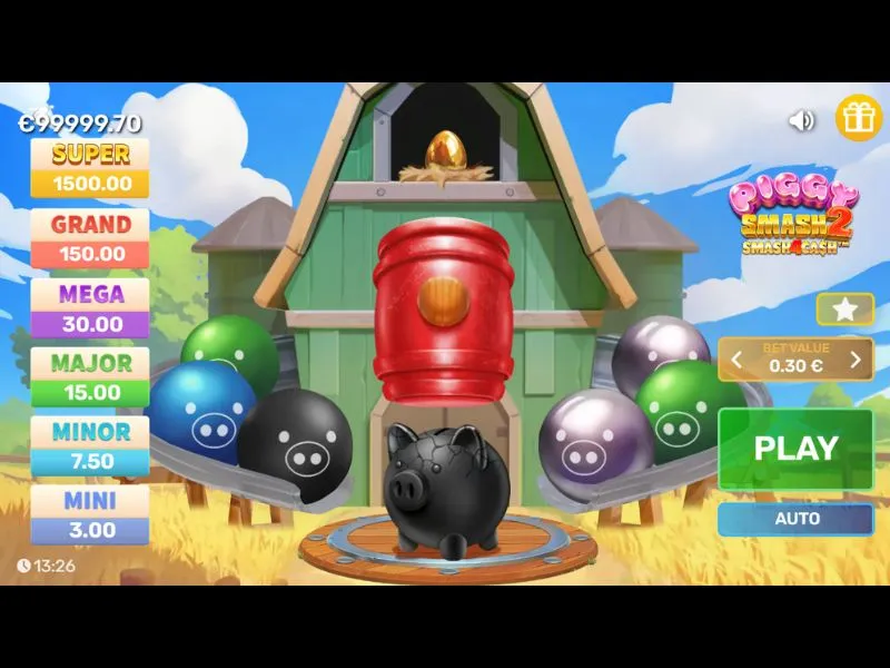 Joga a dinheiro no jogo de choque Piggy Smash 2