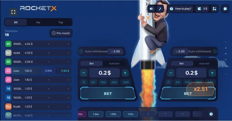 Trama del juego Rocket X