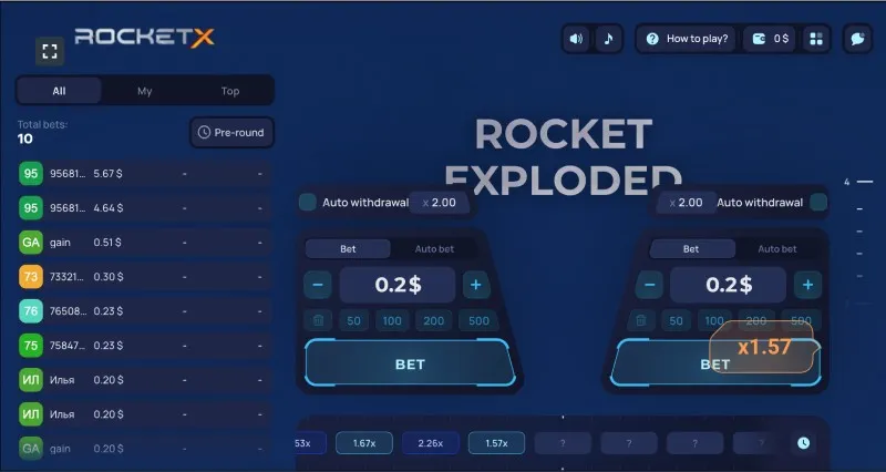 Ventajas y desventajas del juego de choque Rocket X