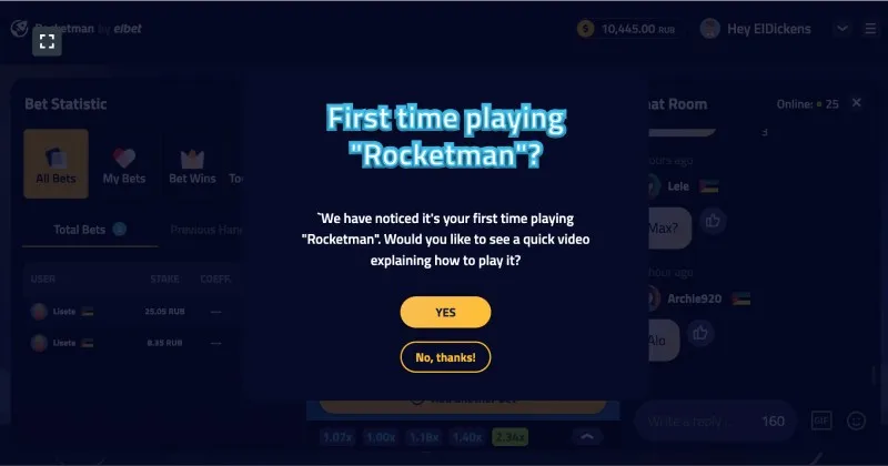 Sobre o jogo Rocketman