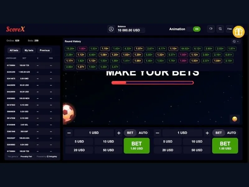 Играть бесплатно в Score X