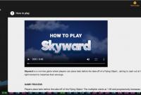 Winning the online game Skyward