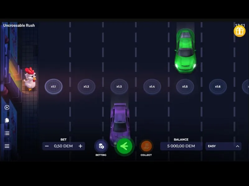Атмосфера Uncrossable Rush Casino
