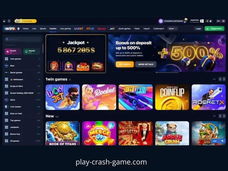 Información sobre el casino 1Win