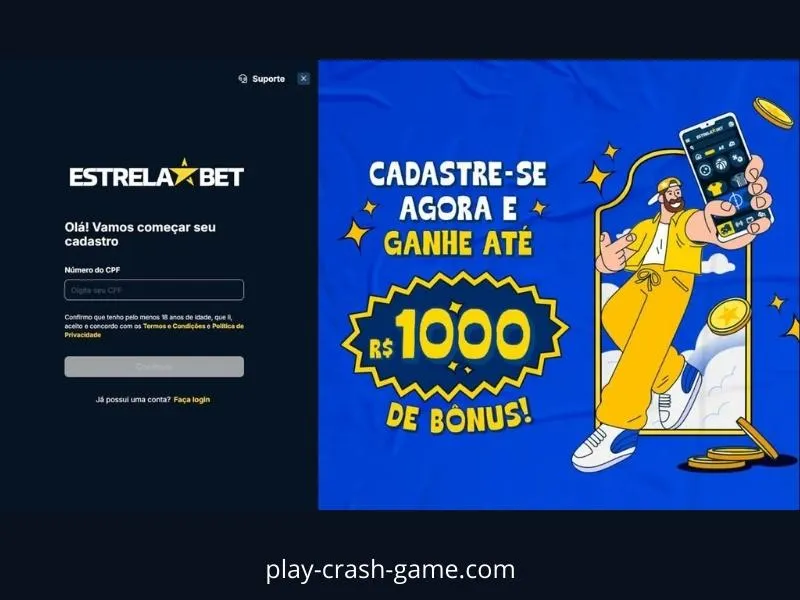 Play crash games at Estrelabet Casino