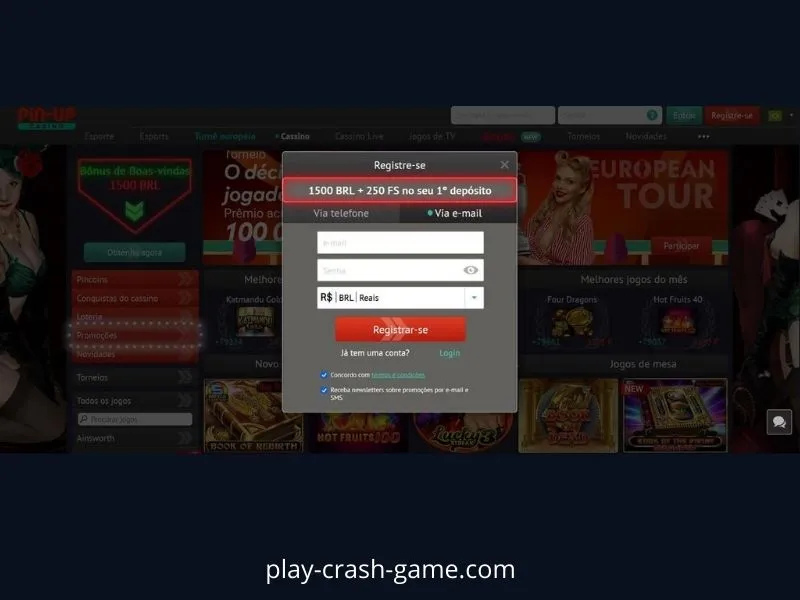 Crashspellen spelen bij Pin-Up