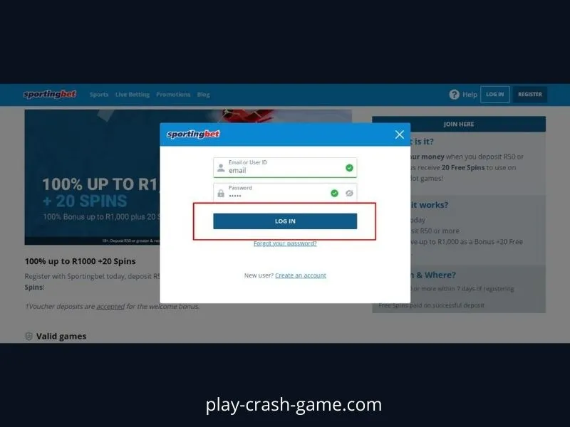 Play crash games at Sportingbet.bet.br