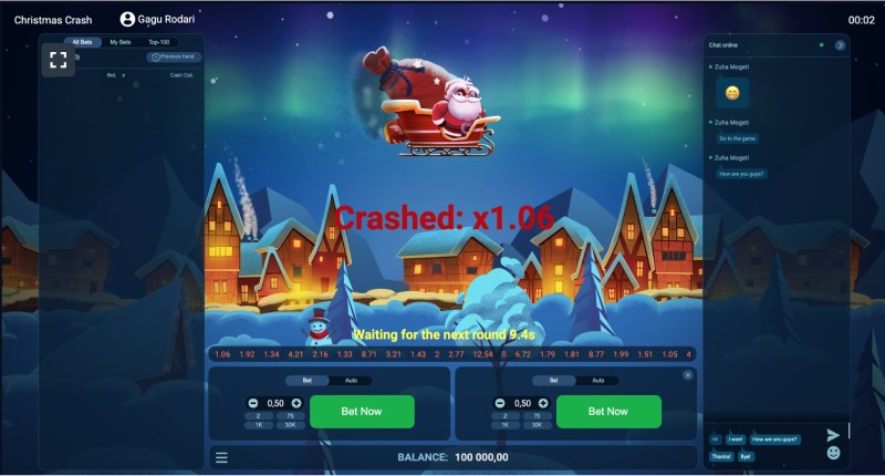 Christmas Crash Game Features