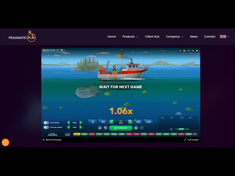 Играть в Big Bass Crash