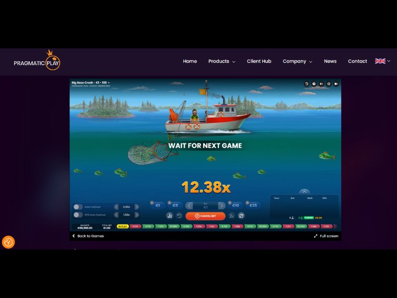 Скачать и запустить Big Bass Crash