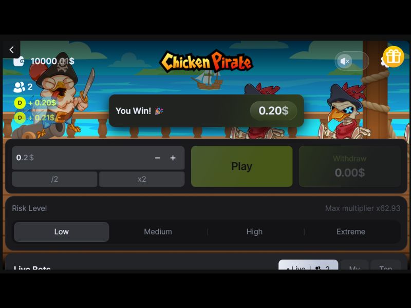 Juega gratis a Chicken Pirate