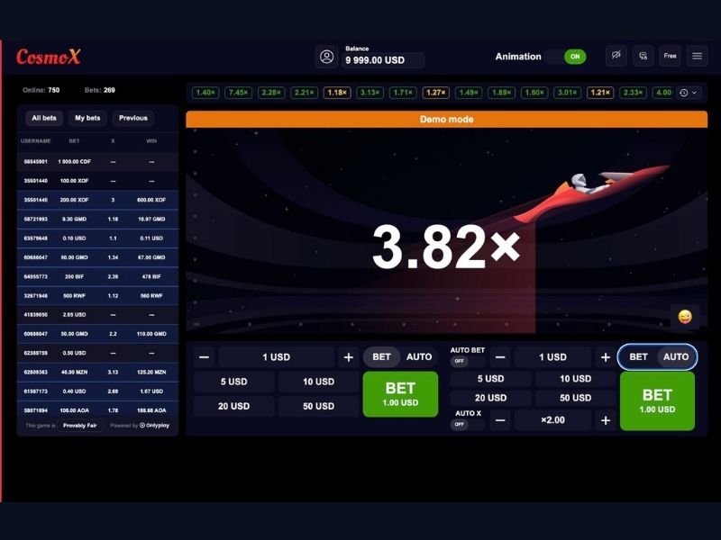 Características del juego