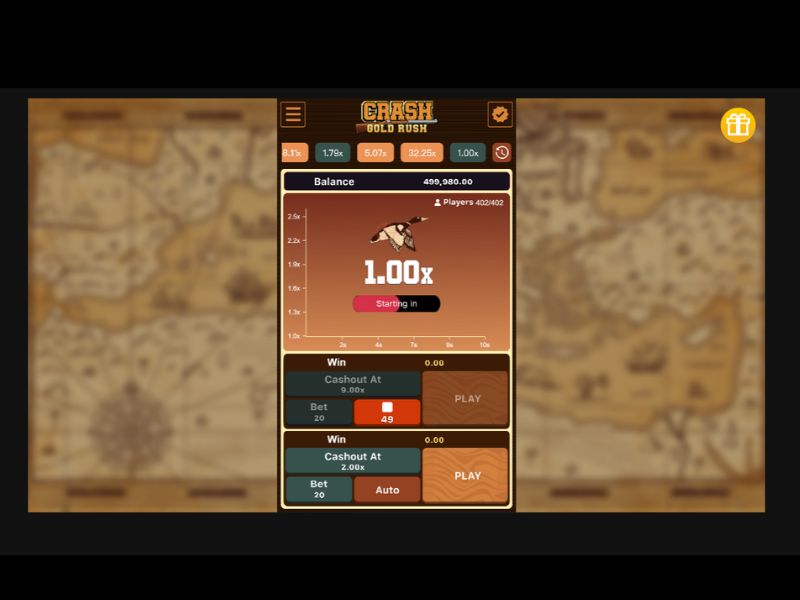 Juega gratis a Crash Gold Rush