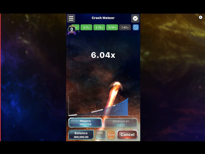 Jouer à Crash Meteor Gemini gratuitement