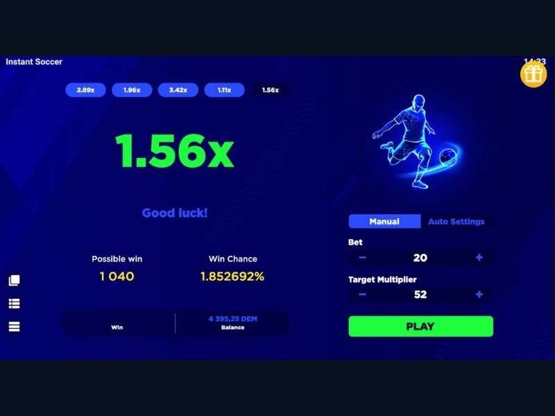 Играть бесплатно в Instant Soccer