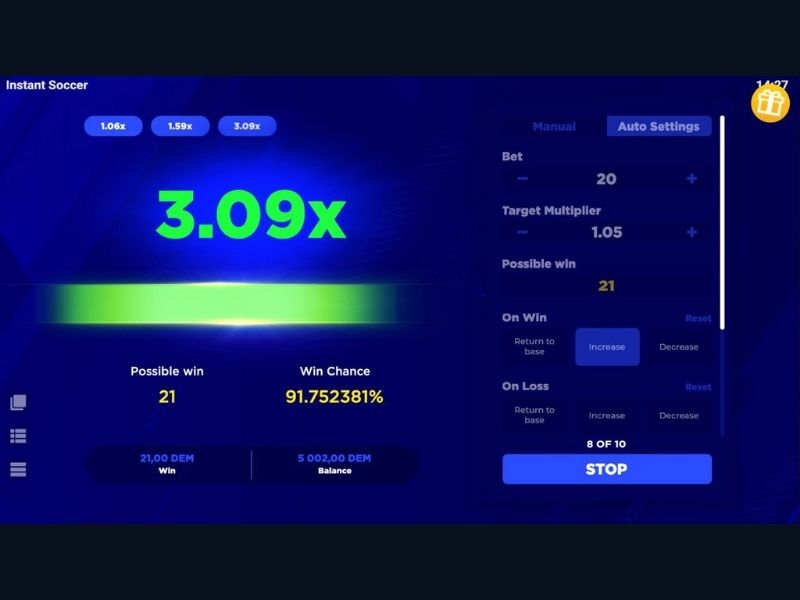 Где играть в Instant Soccer