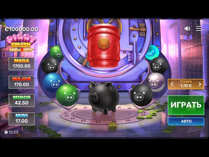 El argumento y la atmósfera del juego Piggy Smash