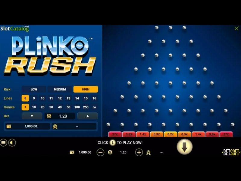 Plinko Rush rules and gameplay