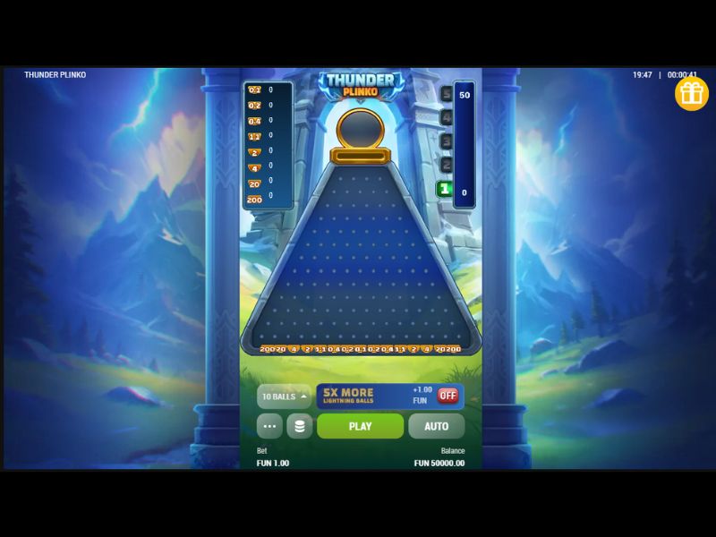 About ThunderPlinko Game
