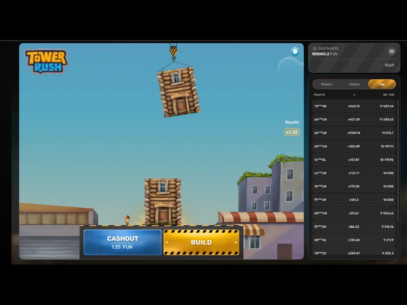 Juega por dinero en el juego de choque Tower Rush