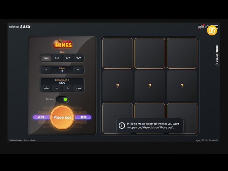 Dónde jugar a Turbo Mines