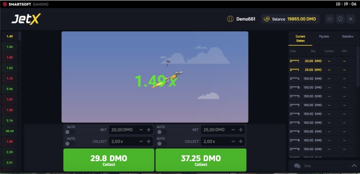 Играть в JetX бесплатно и на реальные деньги