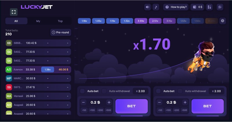 Advantages and disadvantages of playing Lucky Jet