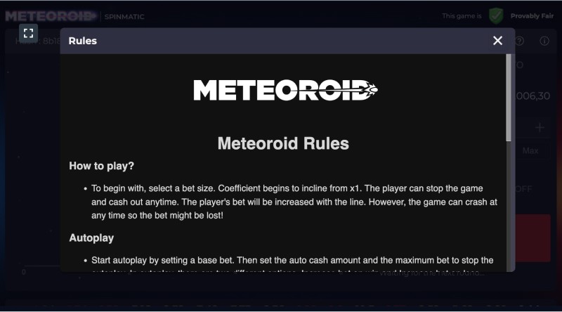 Strategies and tactics for playing Meteoroid