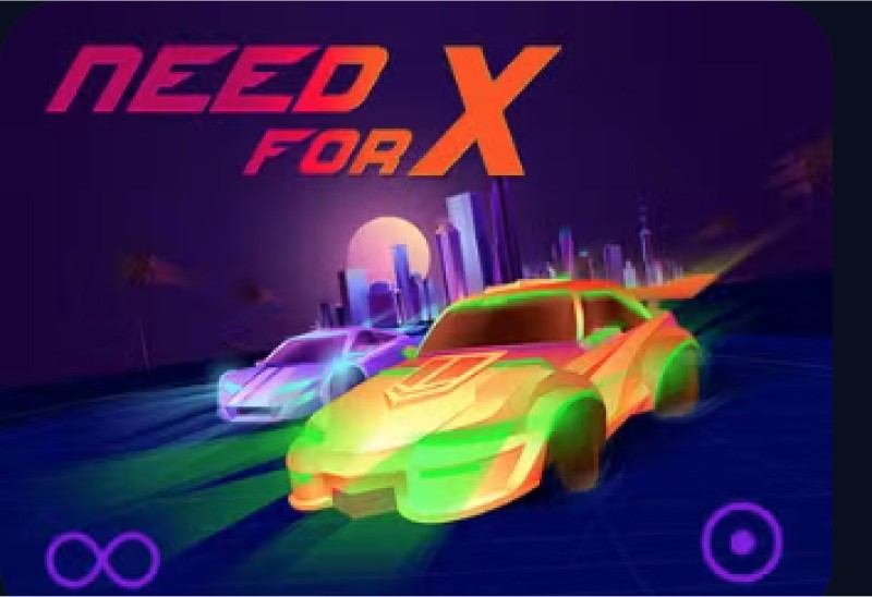 Play money in Need for X crash game at online casino