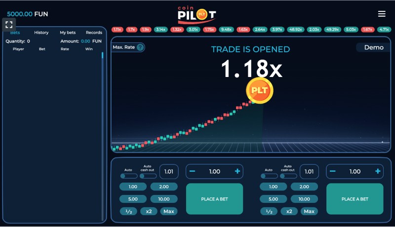 About Pilot Coin Game